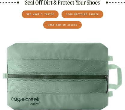 Pack-It Reveal Shoe Sack - Breathable Shoe Storage Sack for Optimizing Luggage Space - Quick-Drying Material - Lightweight - Translucent Fabric - Washable - Ventilate