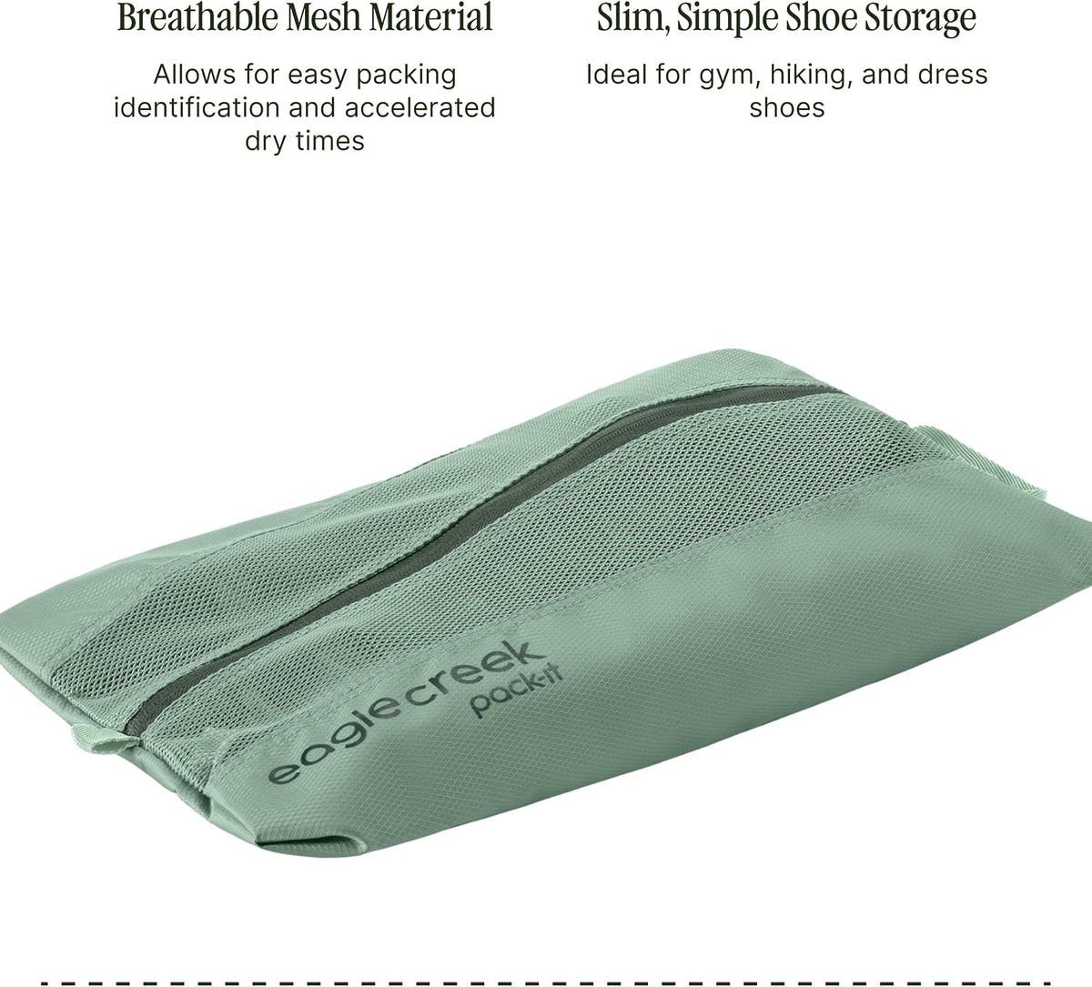 Pack-It Reveal Shoe Sack - Breathable Shoe Storage Sack for Optimizing Luggage Space - Quick-Drying Material - Lightweight - Translucent Fabric - Washable - Ventilate