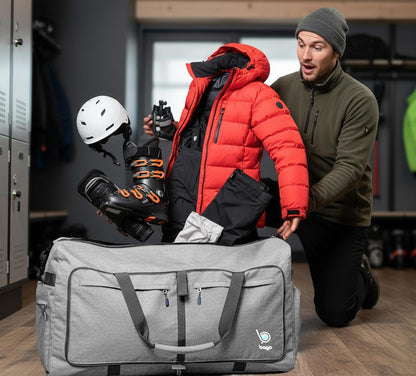 Bago Extra Large Duffle Bag for Travel Women & Men. Durable, Lightweight, Foldable Travel Duffel Bags For Traveling Women. 120L Duffle Bags Use As a Weekender Bag with Shoe Compartment, Checked Duffel