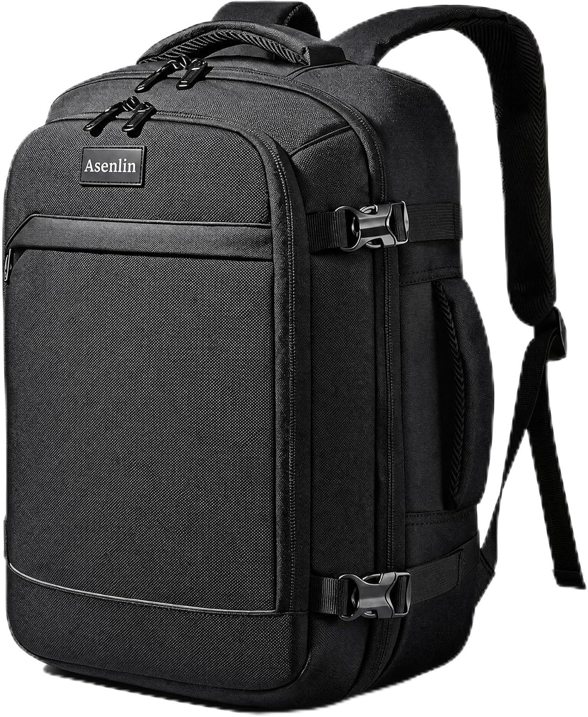Travel Backpack for Women Men,Flight Approved Carry On Luggage 40L Water Resistant Business Laptop Backpacks Fits TSA 17.3 Inch Computer College Weekender Outdoor Hiking-Grey