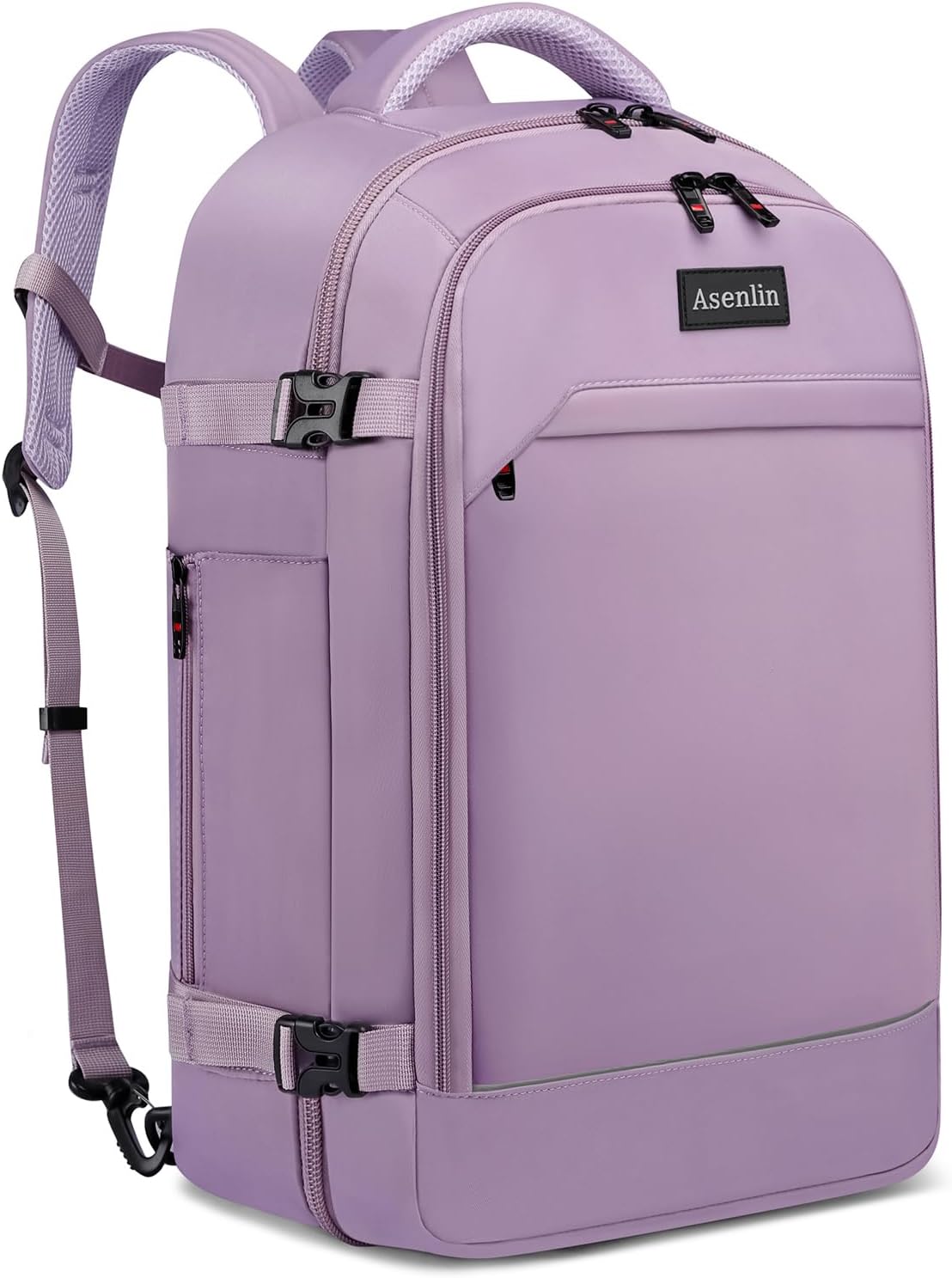 Travel Backpack for Women Men,Flight Approved Carry On Luggage 40L Water Resistant Business Laptop Backpacks Fits TSA 17.3 Inch Computer College Weekender Outdoor Hiking-Grey