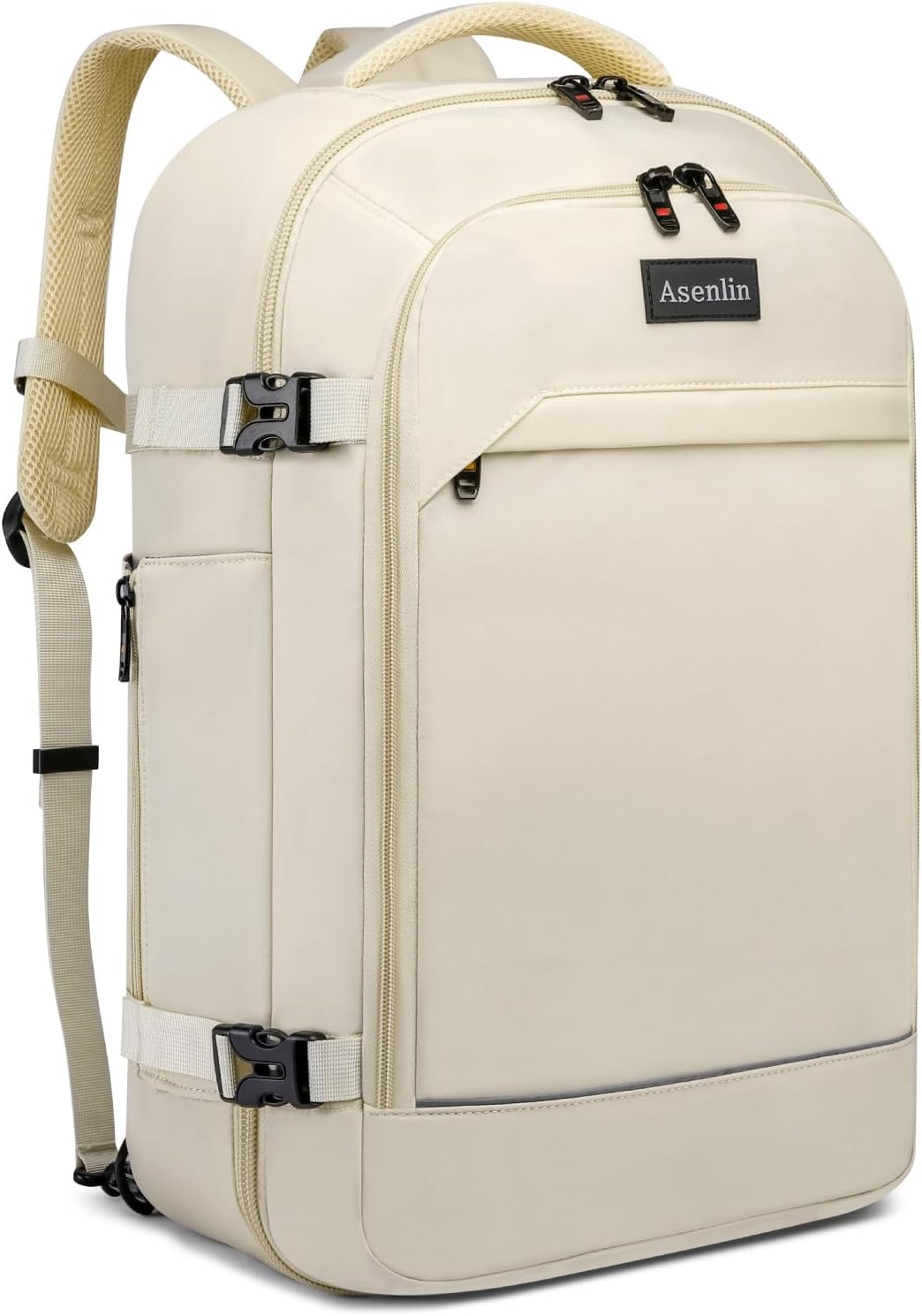 Travel Backpack for Women Men,Flight Approved Carry On Luggage 40L Water Resistant Business Laptop Backpacks Fits TSA 17.3 Inch Computer College Weekender Outdoor Hiking-Grey