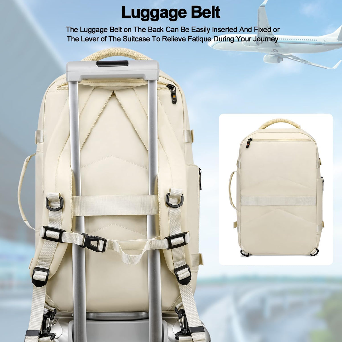 Travel Backpack for Women Men,Flight Approved Carry On Luggage 40L Water Resistant Business Laptop Backpacks Fits TSA 17.3 Inch Computer College Weekender Outdoor Hiking-Grey
