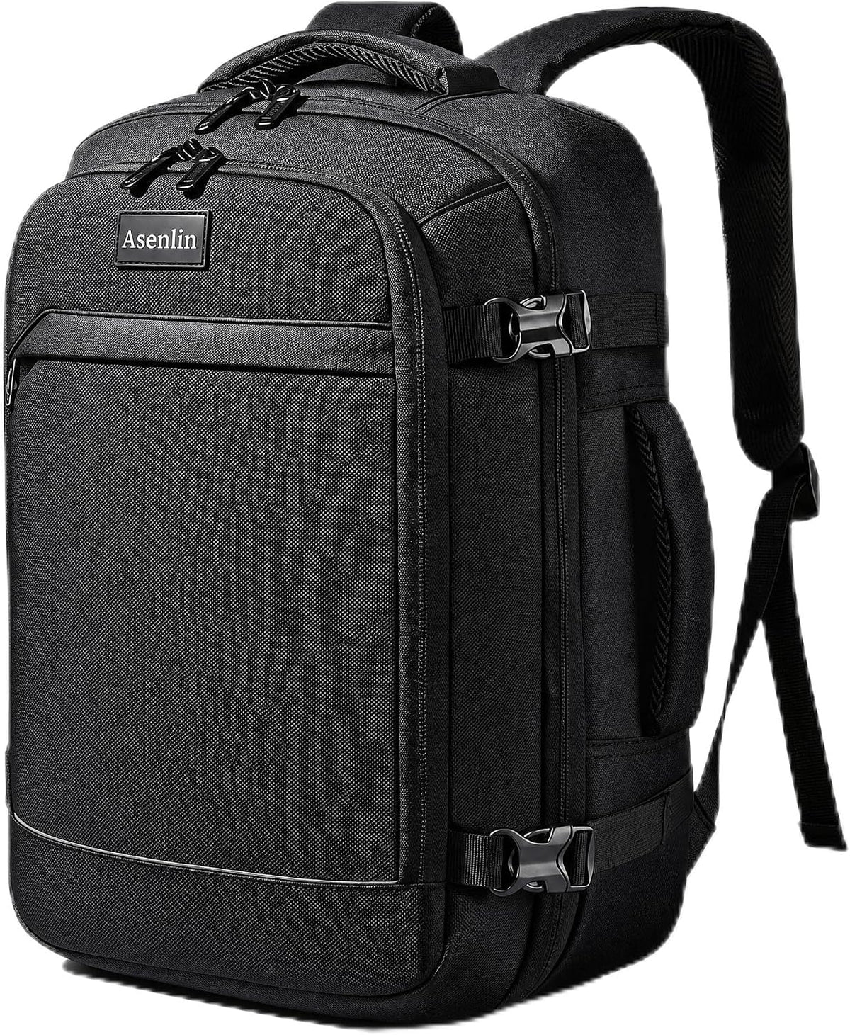 Travel Backpack for Women Men,Flight Approved Carry On Luggage 40L Water Resistant Business Laptop Backpacks Fits TSA 17.3 Inch Computer College Weekender Outdoor Hiking-Grey