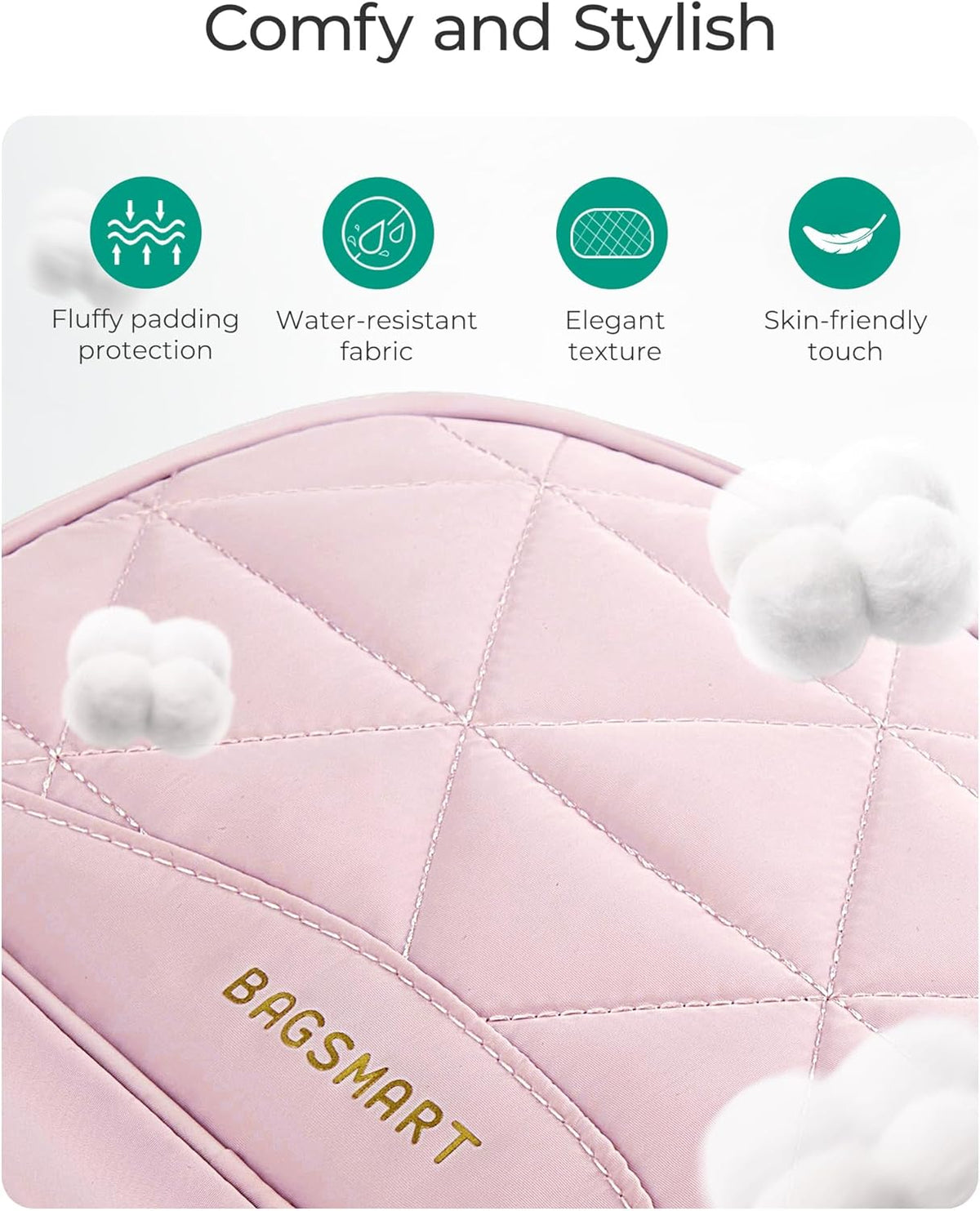 Travel Jewelry Case Jewelry Organizer Storage Roll Rings Necklaces Earrings Bracelets Brooches Watch Large Portable Light Pink