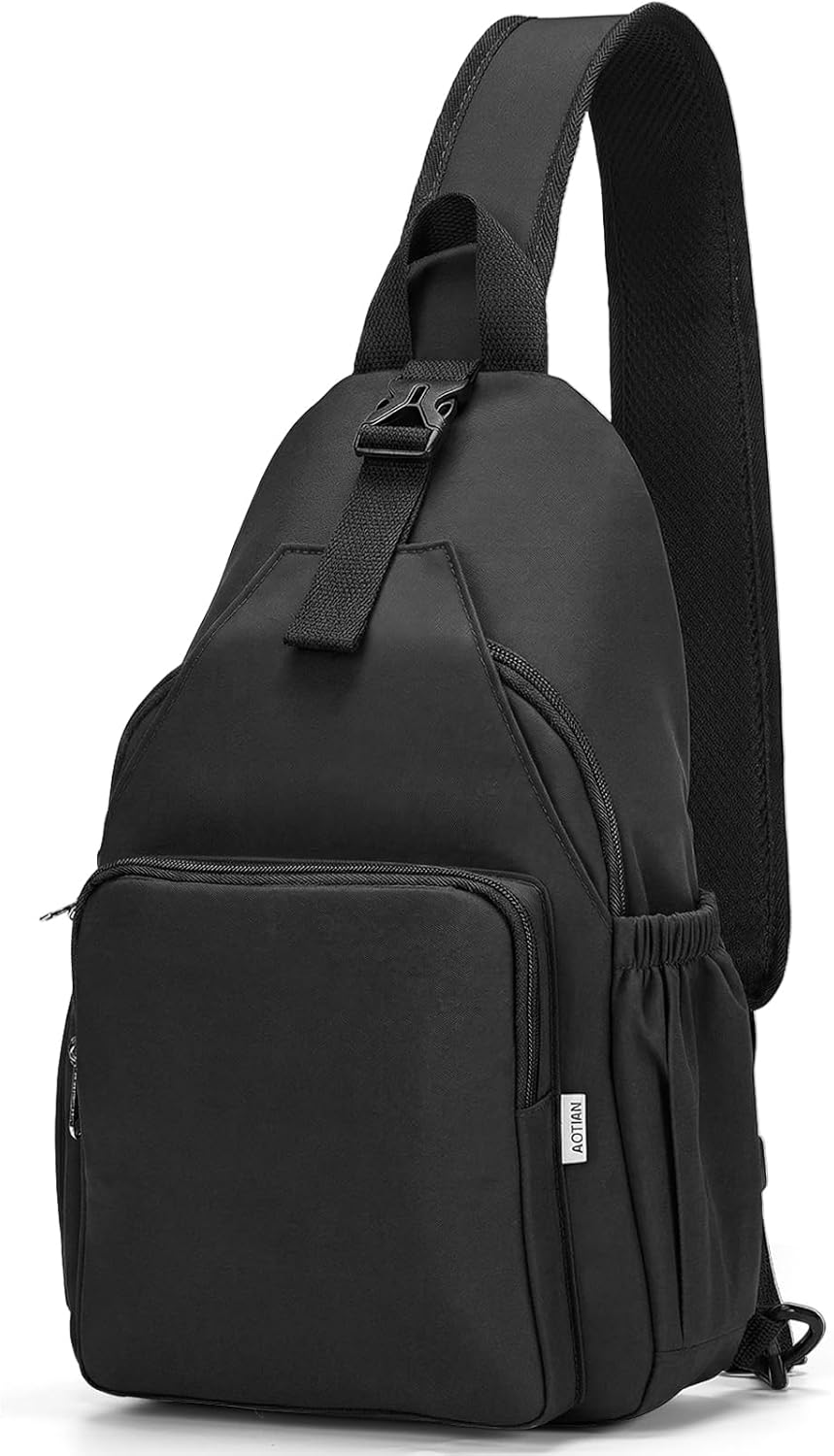 Anti-Theft Sling Backpack - Lightweight Water-Resistant Chest Daypack for Travel, Hiking & Outdoor