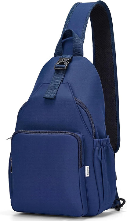 Anti-Theft Sling Backpack - Lightweight Water-Resistant Chest Daypack for Travel, Hiking & Outdoor