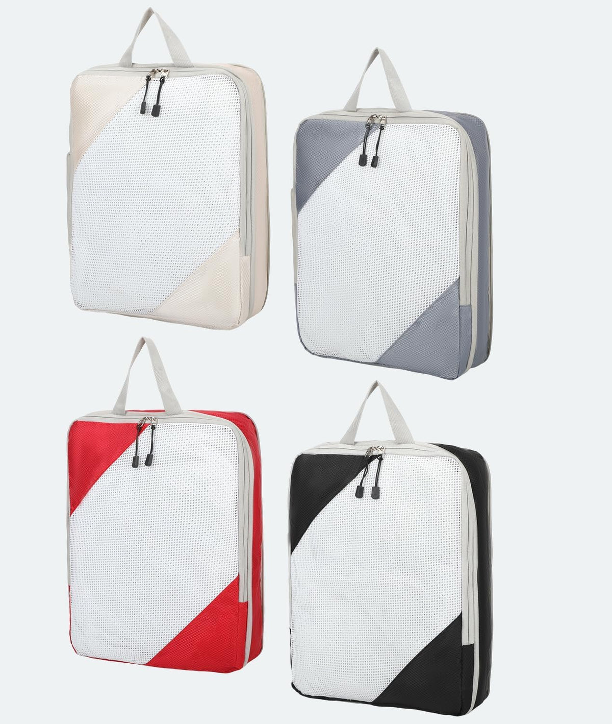 Large Compression Packing Cubes for Travel, 4-Pack Extra Large Packing Cubes with Double Compression Zipper, Luggage Organizers for Carry On, Cruise, Family Vacation & Business Travel