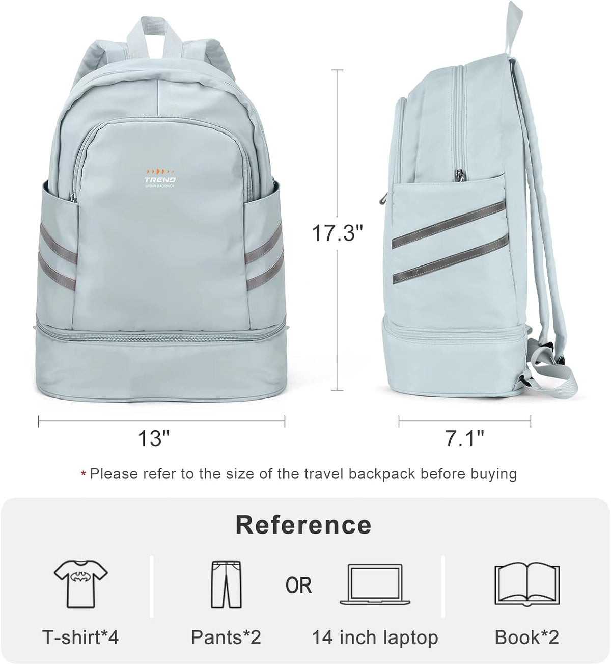 Gym Backpack For Women Men Dance Sports Backpack With Shoe Compartment Waterproof Travel Backpacks Gym Bag Peacock Blue