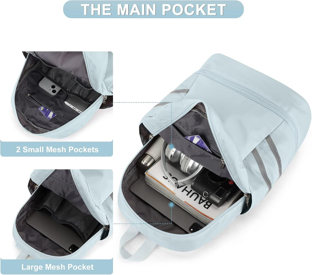 Gym Backpack For Women Men Dance Sports Backpack With Shoe Compartment Waterproof Travel Backpacks Gym Bag Peacock Blue