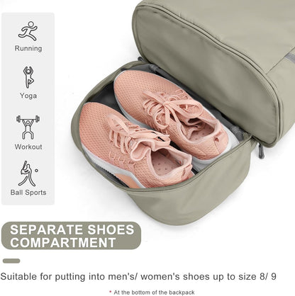 Gym Backpack For Women Men Dance Sports Backpack With Shoe Compartment Waterproof Travel Backpacks Gym Bag Peacock Blue