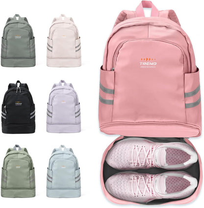 Gym Backpack For Women Men Dance Sports Backpack With Shoe Compartment Waterproof Travel Backpacks Gym Bag Peacock Blue