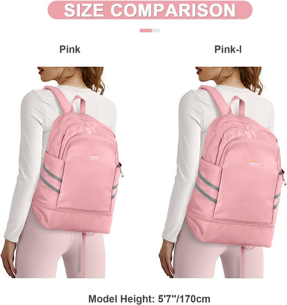 Gym Backpack For Women Men Dance Sports Backpack With Shoe Compartment Waterproof Travel Backpacks Gym Bag Peacock Blue