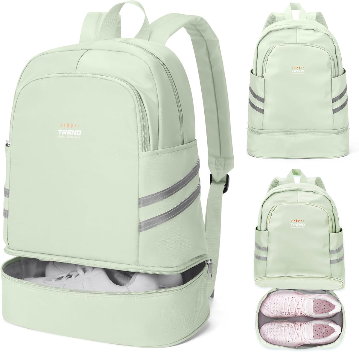 Gym Backpack For Women Men Dance Sports Backpack With Shoe Compartment Waterproof Travel Backpacks Gym Bag Peacock Blue