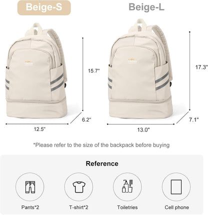 Gym Backpack For Women Men Dance Sports Backpack With Shoe Compartment Waterproof Travel Backpacks Gym Bag Peacock Blue