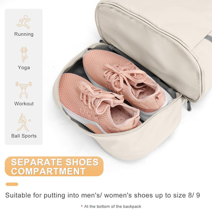 Gym Backpack For Women Men Dance Sports Backpack With Shoe Compartment Waterproof Travel Backpacks Gym Bag Peacock Blue