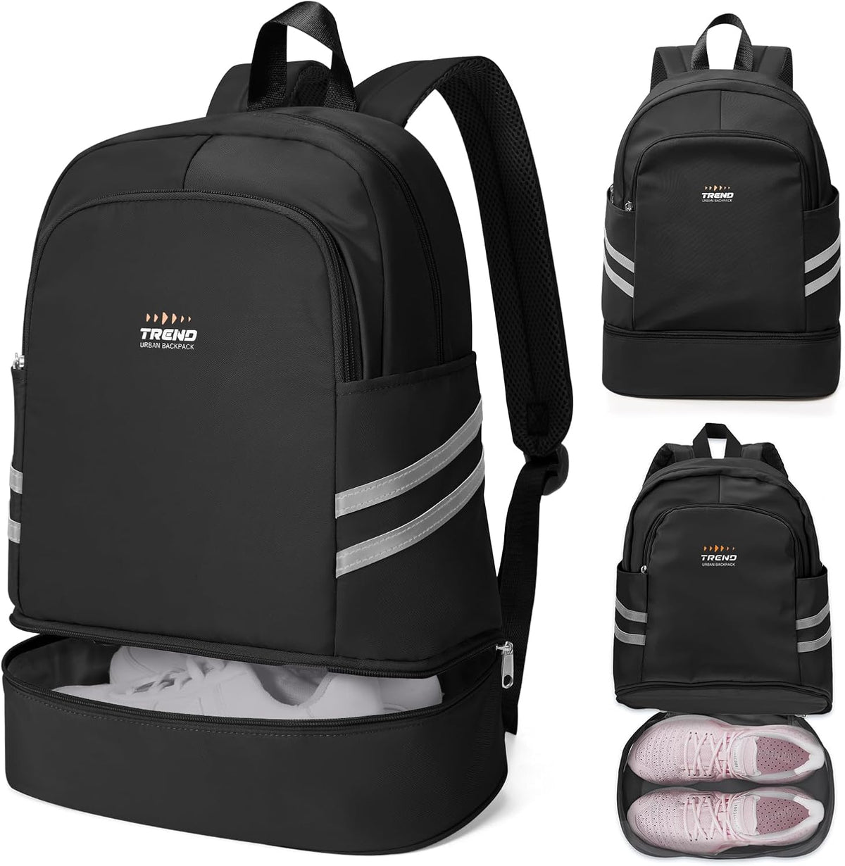 Gym Backpack For Women Men Dance Sports Backpack With Shoe Compartment Waterproof Travel Backpacks Gym Bag Peacock Blue