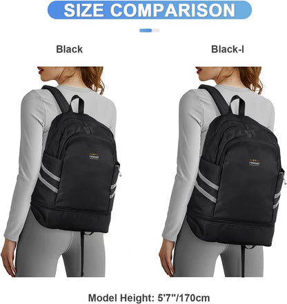 Gym Backpack For Women Men Dance Sports Backpack With Shoe Compartment Waterproof Travel Backpacks Gym Bag Peacock Blue