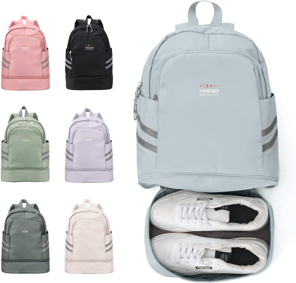 Gym Backpack For Women Men Dance Sports Backpack With Shoe Compartment Waterproof Travel Backpacks Gym Bag Peacock Blue
