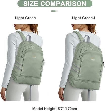 Gym Backpack For Women Men Dance Sports Backpack With Shoe Compartment Waterproof Travel Backpacks Gym Bag Peacock Blue