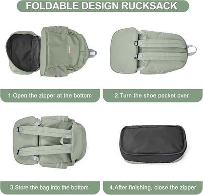 Gym Backpack For Women Men Dance Sports Backpack With Shoe Compartment Waterproof Travel Backpacks Gym Bag Peacock Blue