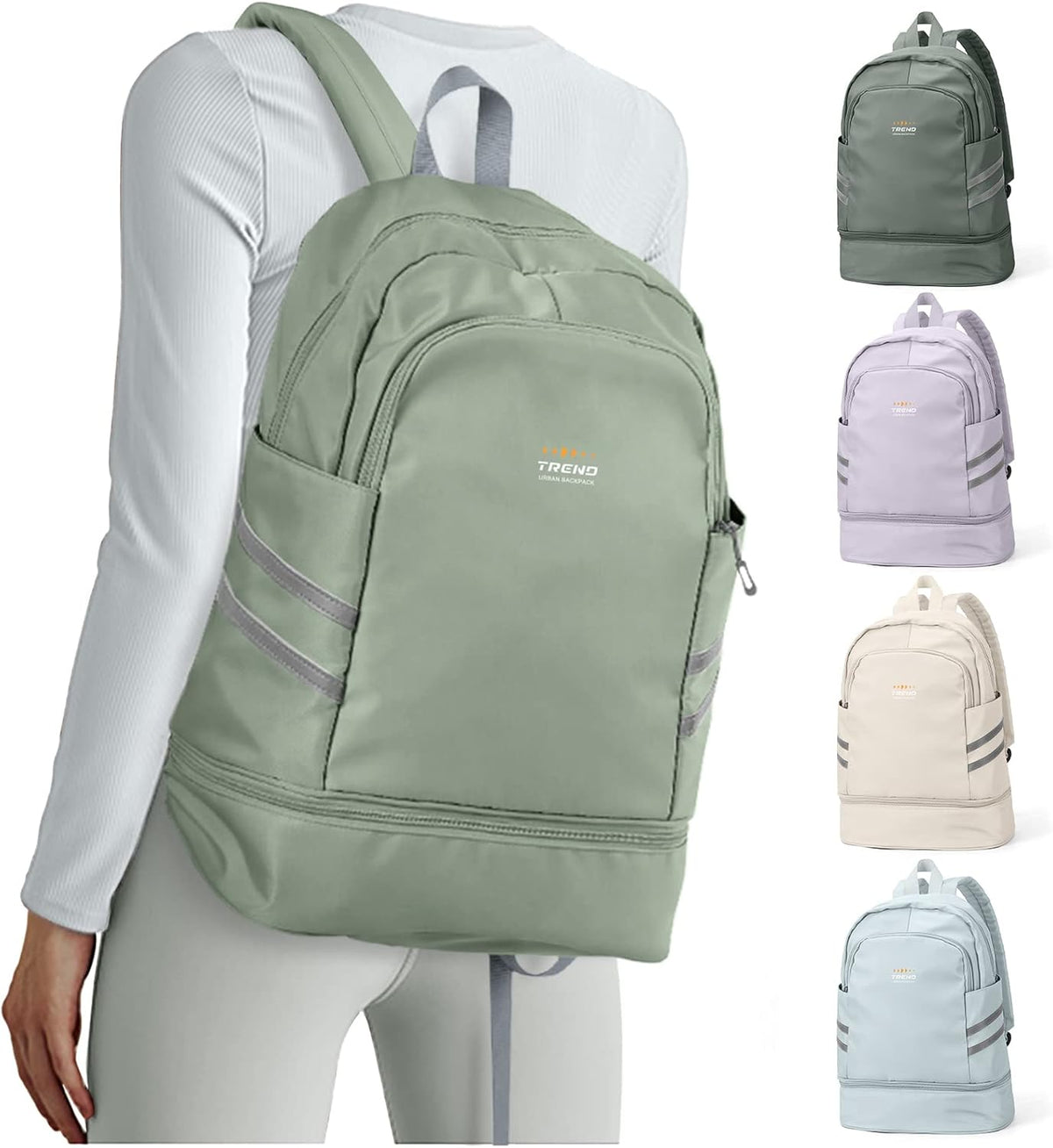 Gym Backpack For Women Men Dance Sports Backpack With Shoe Compartment Waterproof Travel Backpacks Gym Bag Peacock Blue