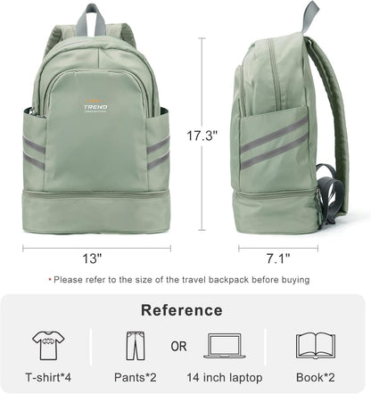 Gym Backpack For Women Men Dance Sports Backpack With Shoe Compartment Waterproof Travel Backpacks Gym Bag Peacock Blue