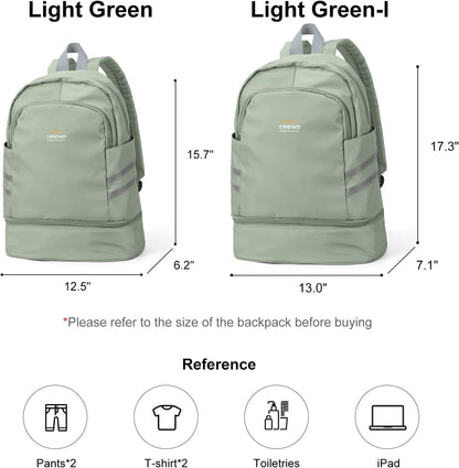 Gym Backpack For Women Men Dance Sports Backpack With Shoe Compartment Waterproof Travel Backpacks Gym Bag Peacock Blue