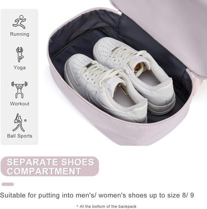 Gym Backpack For Women Men Dance Sports Backpack With Shoe Compartment Waterproof Travel Backpacks Gym Bag Peacock Blue