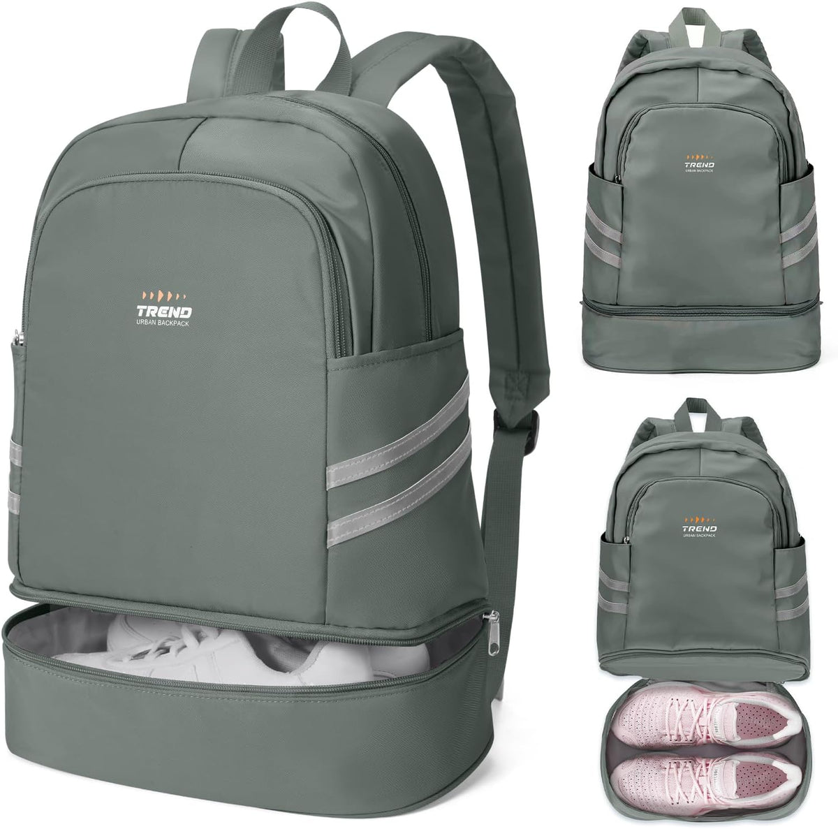 Gym Backpack For Women Men Dance Sports Backpack With Shoe Compartment Waterproof Travel Backpacks Gym Bag Peacock Blue