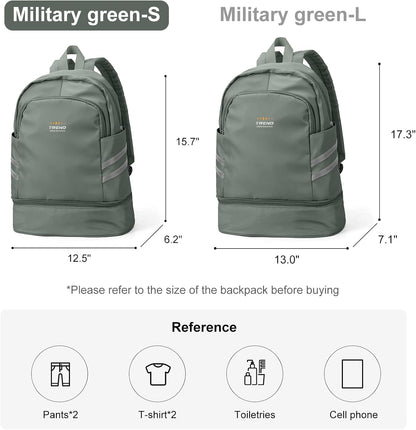 Gym Backpack For Women Men Dance Sports Backpack With Shoe Compartment Waterproof Travel Backpacks Gym Bag Peacock Blue