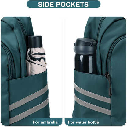 Gym Backpack For Women Men Dance Sports Backpack With Shoe Compartment Waterproof Travel Backpacks Gym Bag Peacock Blue