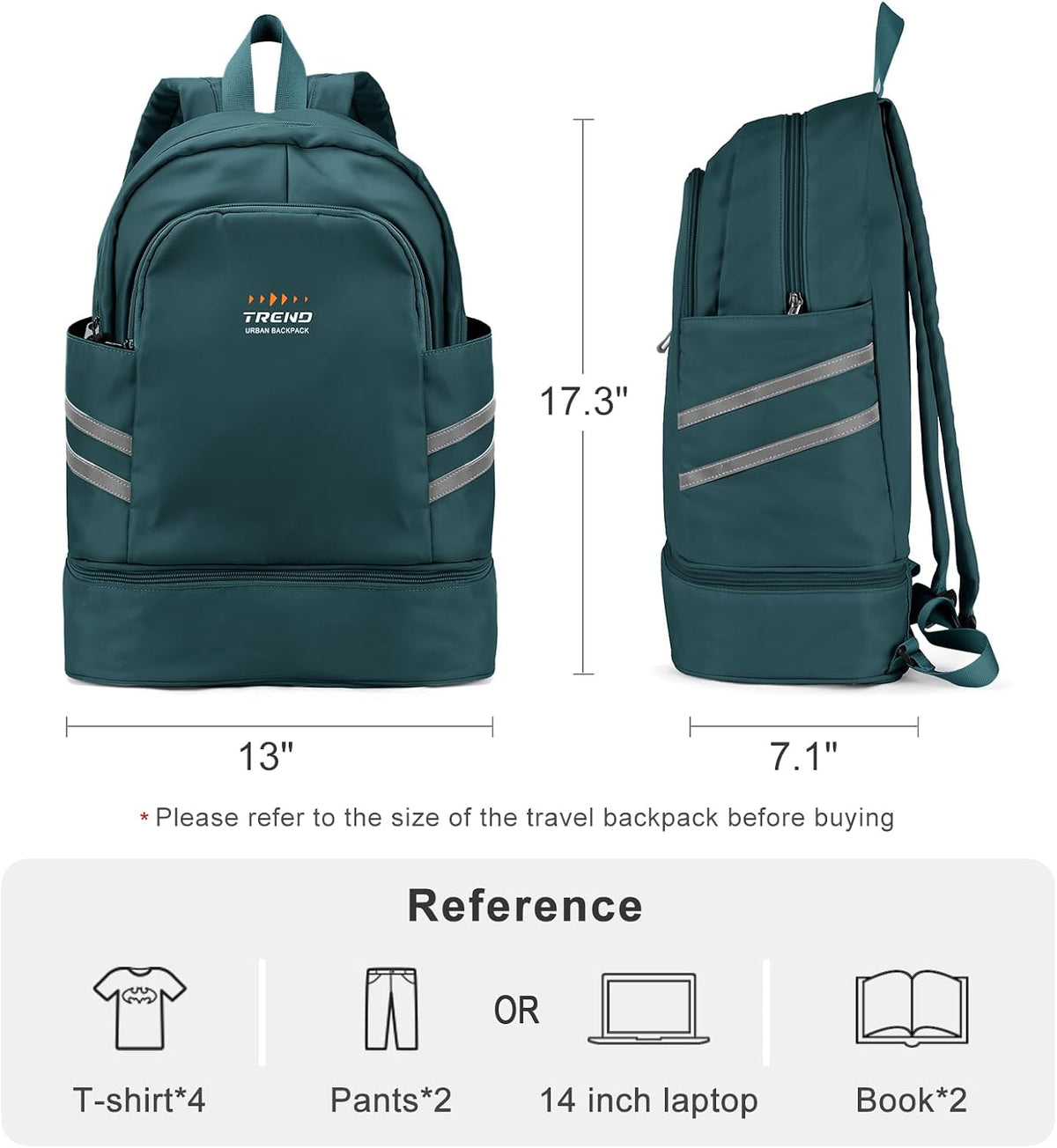 Gym Backpack For Women Men Dance Sports Backpack With Shoe Compartment Waterproof Travel Backpacks Gym Bag Peacock Blue