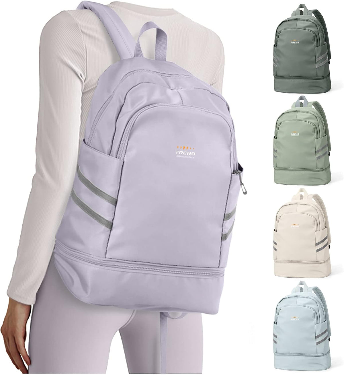 Gym Backpack For Women Men Dance Sports Backpack With Shoe Compartment Waterproof Travel Backpacks Gym Bag Peacock Blue