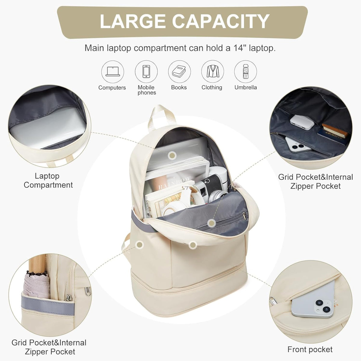 Gym Backpack For Women Men Dance Sports Backpack With Shoe Compartment Waterproof Travel Backpacks Gym Bag Peacock Blue