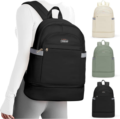 Gym Backpack For Women Men Dance Sports Backpack With Shoe Compartment Waterproof Travel Backpacks Gym Bag Peacock Blue