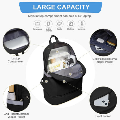 Gym Backpack For Women Men Dance Sports Backpack With Shoe Compartment Waterproof Travel Backpacks Gym Bag Peacock Blue