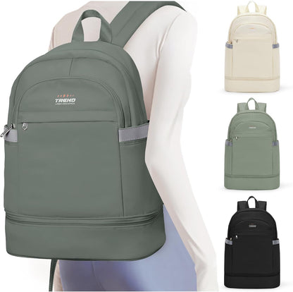 Gym Backpack For Women Men Dance Sports Backpack With Shoe Compartment Waterproof Travel Backpacks Gym Bag Peacock Blue