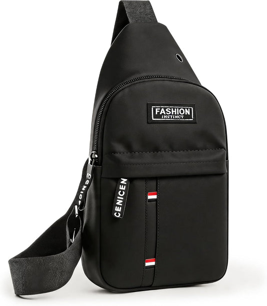 Sling Bag for Men, Multipurpose Cross Body Chest Bag Small Sling Backpack,Shoulder Bag for Travel Hiking