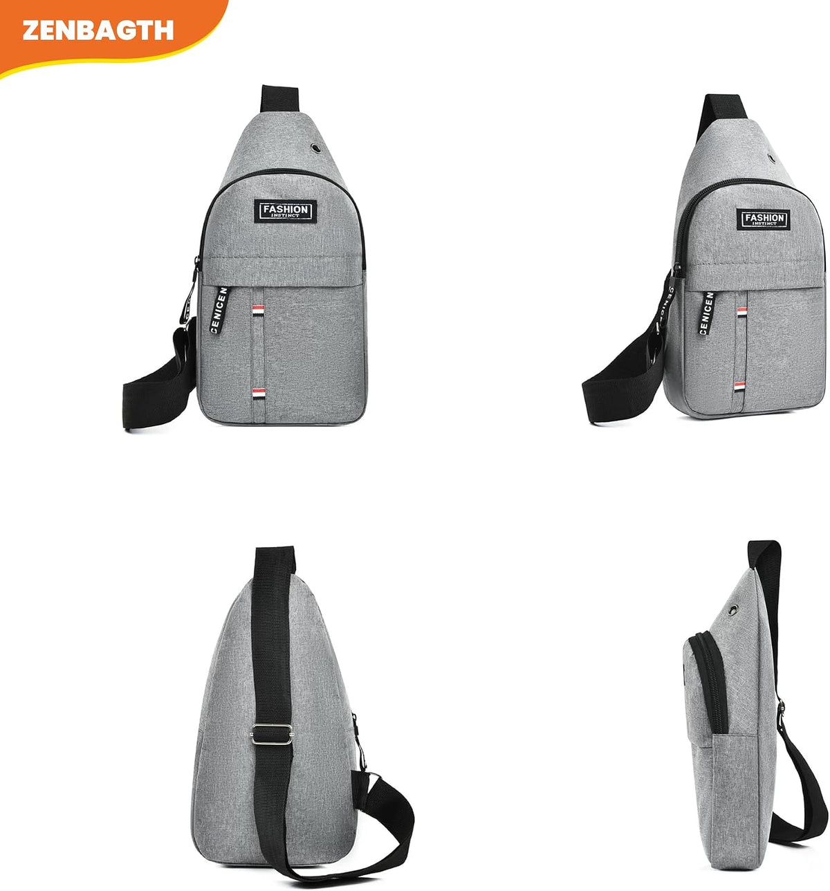 Sling Bag for Men, Multipurpose Cross Body Chest Bag Small Sling Backpack,Shoulder Bag for Travel Hiking