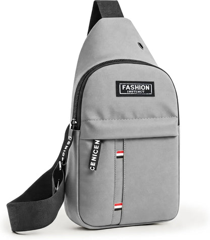 Sling Bag for Men, Multipurpose Cross Body Chest Bag Small Sling Backpack,Shoulder Bag for Travel Hiking