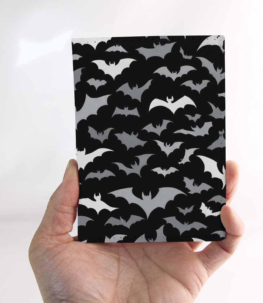 Penguins Passport Holder for Travel Childish Animal and Stars PU Leather Passport Cover Wallet Cute Passport Card Holder for Women and Men