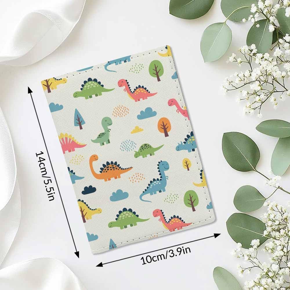 Penguins Passport Holder for Travel Childish Animal and Stars PU Leather Passport Cover Wallet Cute Passport Card Holder for Women and Men
