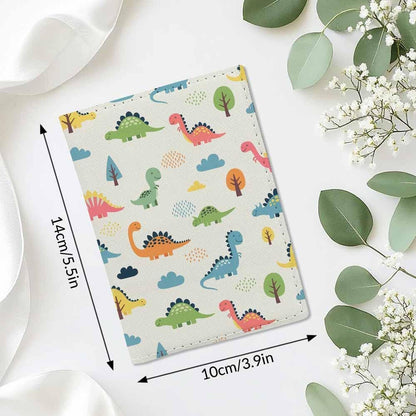 Penguins Passport Holder for Travel Childish Animal and Stars PU Leather Passport Cover Wallet Cute Passport Card Holder for Women and Men
