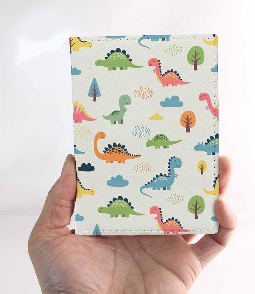 Penguins Passport Holder for Travel Childish Animal and Stars PU Leather Passport Cover Wallet Cute Passport Card Holder for Women and Men