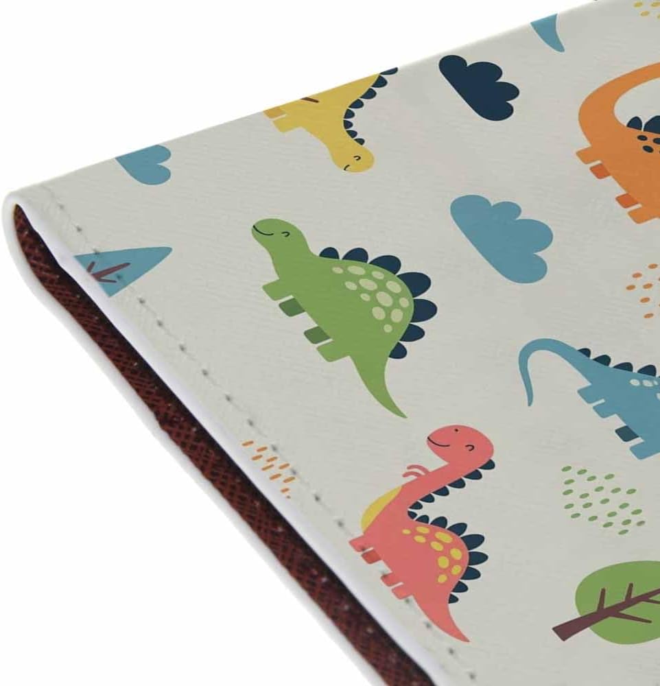 Penguins Passport Holder for Travel Childish Animal and Stars PU Leather Passport Cover Wallet Cute Passport Card Holder for Women and Men