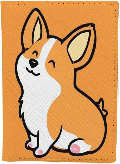 Penguins Passport Holder for Travel Childish Animal and Stars PU Leather Passport Cover Wallet Cute Passport Card Holder for Women and Men