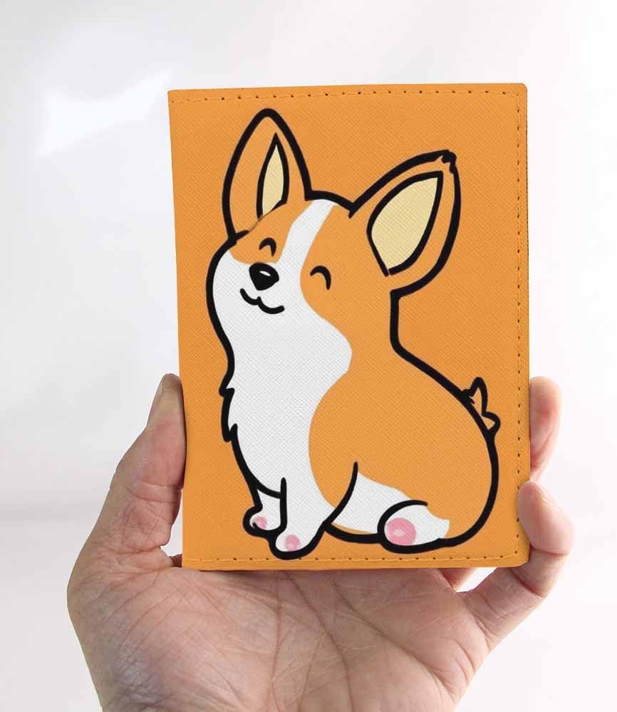 Penguins Passport Holder for Travel Childish Animal and Stars PU Leather Passport Cover Wallet Cute Passport Card Holder for Women and Men