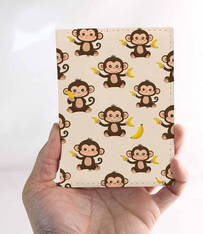 Penguins Passport Holder for Travel Childish Animal and Stars PU Leather Passport Cover Wallet Cute Passport Card Holder for Women and Men