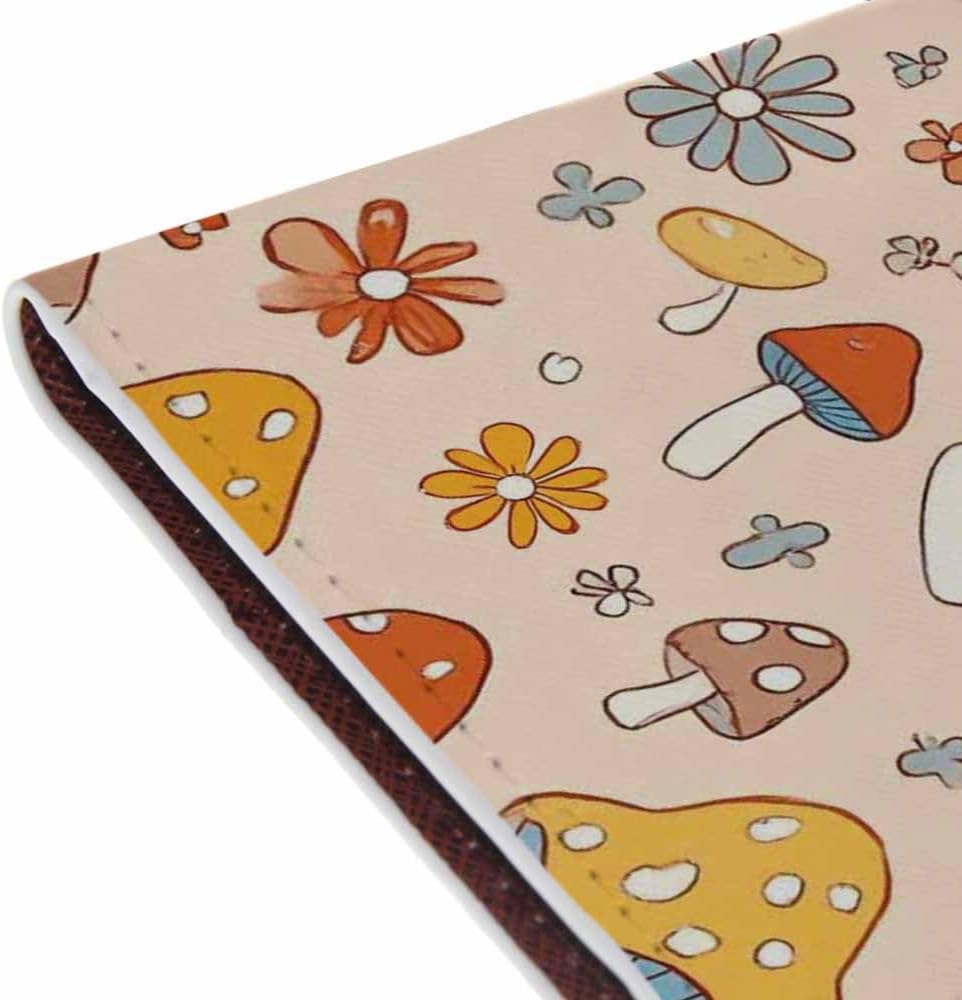 Penguins Passport Holder for Travel Childish Animal and Stars PU Leather Passport Cover Wallet Cute Passport Card Holder for Women and Men